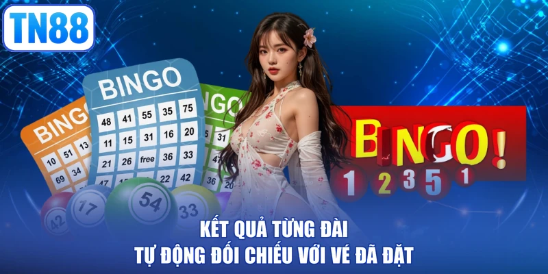 Kết quả từng đài tự động đối chiếu với vé đã đặt