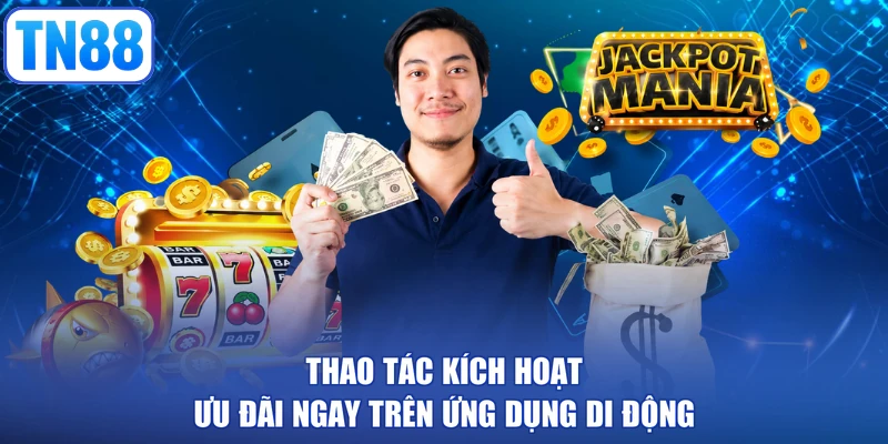 Thao tác kích hoạt ưu đãi ngay trên ứng dụng di động