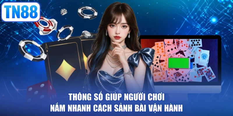 Thông số giúp người chơi nắm nhanh cách sảnh bài vận hành